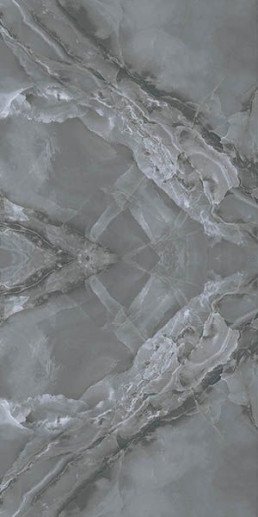 Купить Kutahya Marea Dark Grey Book Match Rectified Parlak Nano 120x240 