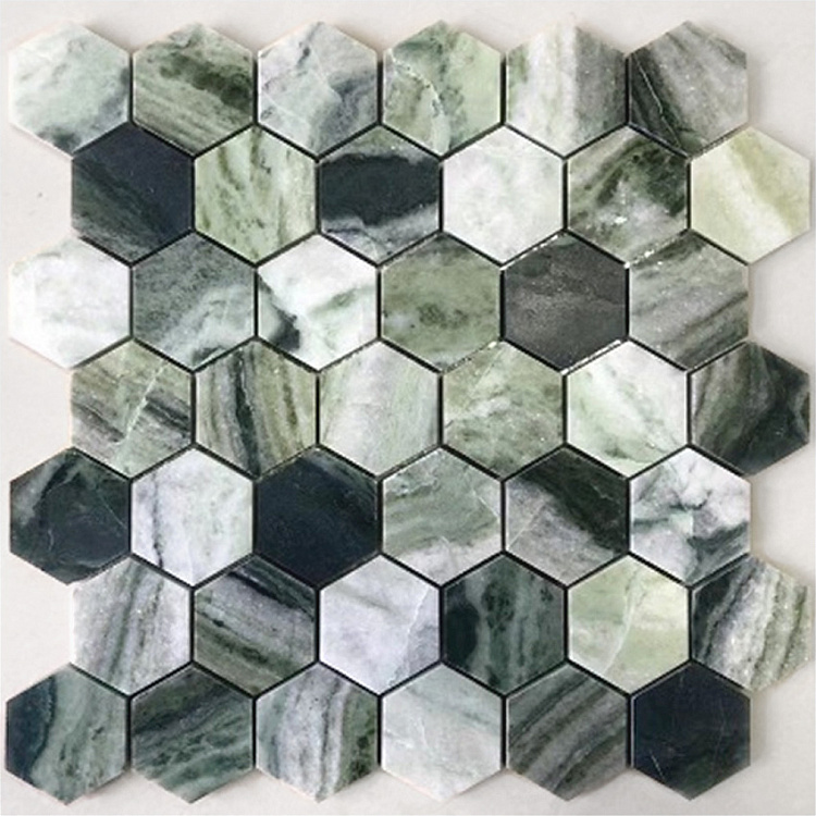Купить Caramelle Pietrine Onice Verde Oliva POL hex 2,3x4 7mm 29.2x28.9 