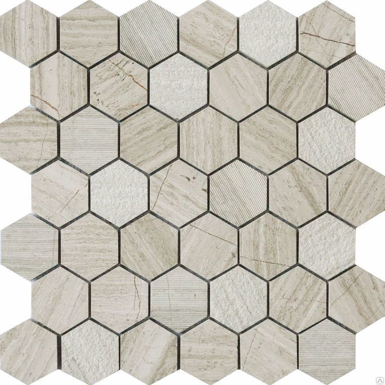 Купить Muare Каменная Мозаика QS-Hex012-3f-48H/10 30,5х30,5 