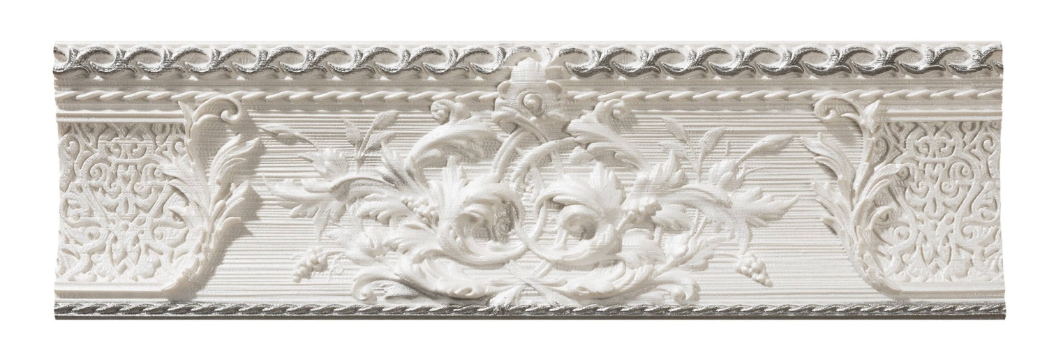 Купить Azulev Delice Listelo Decoro Blanco 9x29 
