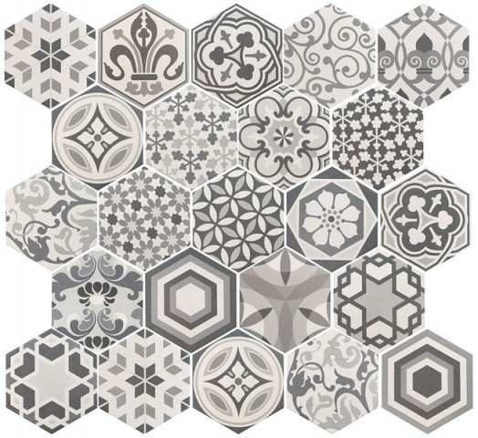 Купить Equipe Hexatile Harmony BW 17,5х20 