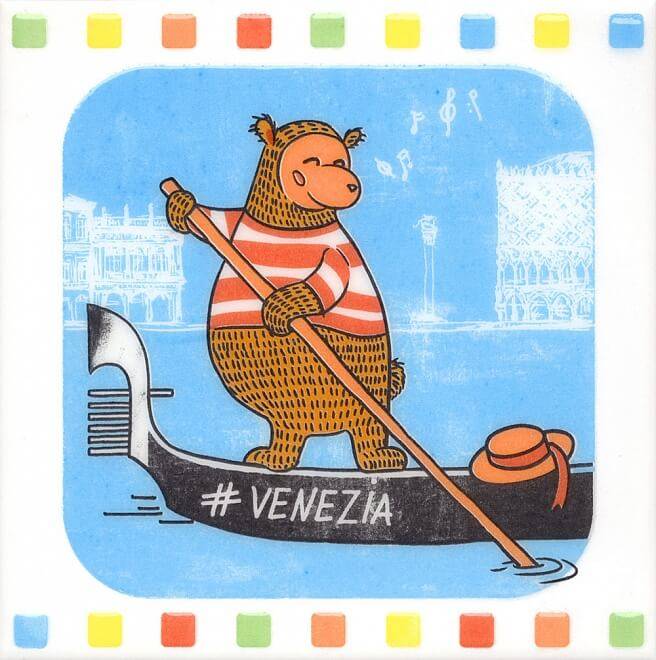 Купить Декор Большое Путешествие Venezia Глянцевый 20х20 