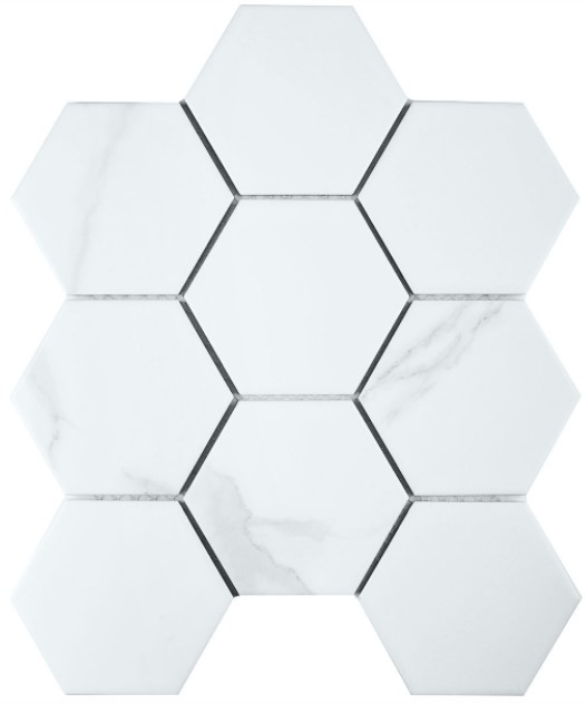 Купить Starmosaic Homework Hexagon big Carrara Matt 25,6х29,5 