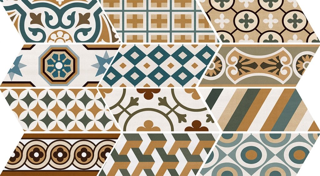 Купить Equipe Chevron Floor Patchwork Color (26 видов) 9х20,5 