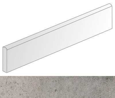 Купить Vives Ribadeo Rodapie Grafito 9,4x30 