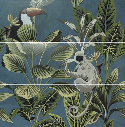 Купить Ape Silk Decor Set(3) Def Toucan Blue 40x120 