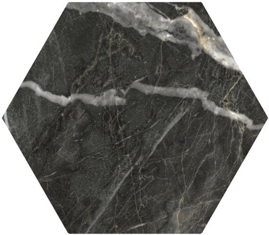 Купить Oset Calacattas-Pulpis Marquina Gold Hex 20x24 