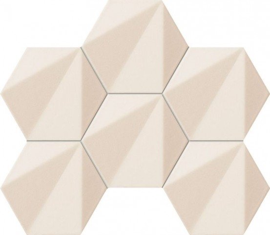 Купить Tubadzin Beat of White MS-Beat of White Hex 28,9x22,1 