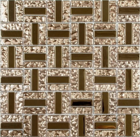 Купить NS Mosaic Metal Ms-617 Метал Стекло (15*48*6) 30x30 