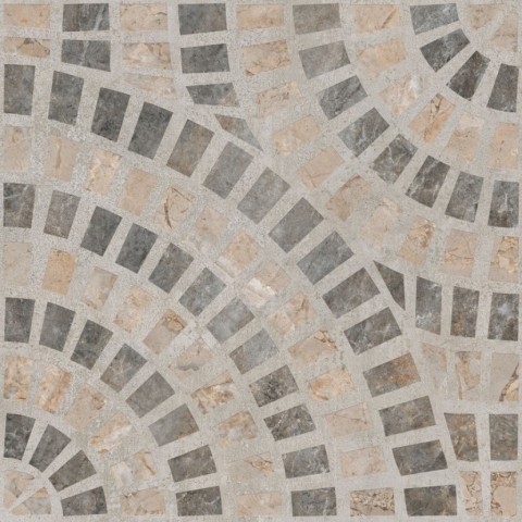 Купить Vitra Декор Marble-Beton Круговой Темный Лаппато Ректификат 60х60 