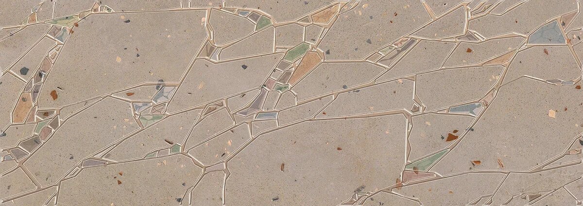 Купить Eletto Ceramica Terrazzo Decor Mocca Crystal 25,1x70,9 