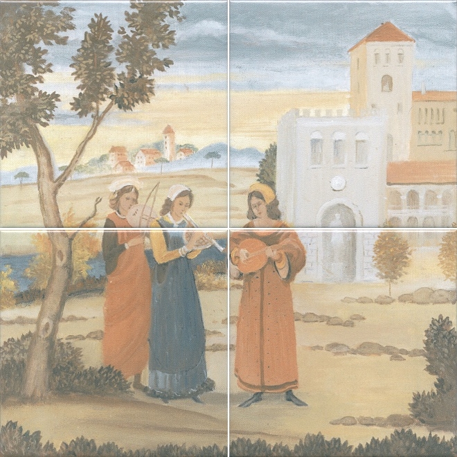 Купить Панно Виченца, 4 Части A04 15Х15 (размер каждой части) 30Х30 