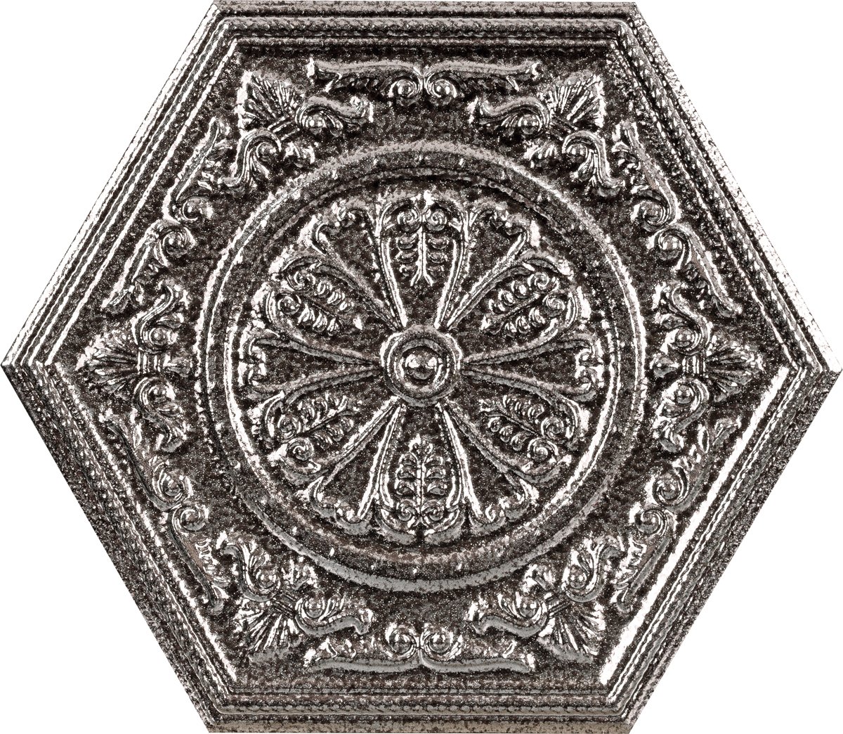 Купить Apavisa Zinc Silver Mix Decor Hexagon 25x29 