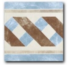 Купить Cir Via Emilia Greca Festone Crema-Azzurro 20x20 