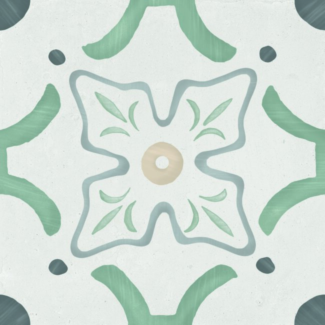 Купить Harmony Sirocco Green Flower 22,3х22,3 