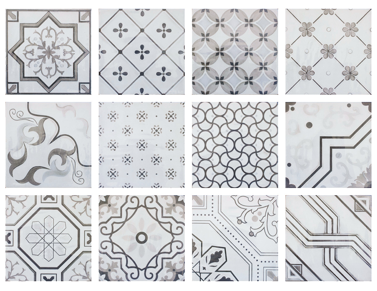Купить Fabresa Antic Decor Mix Gris 15х15 