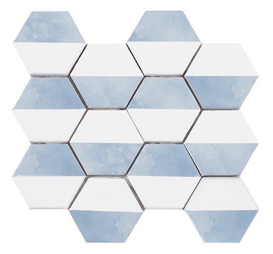 Купить Cevica Panal Malla Hexagono Dec.3 Azul 23,2х26,4 