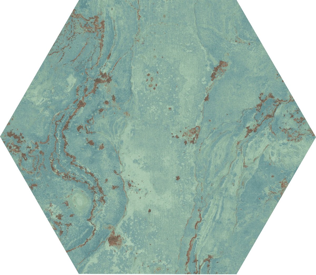 Купить Apavisa Zinc Green Natural Hexagon 25x29 