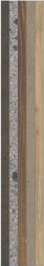 Купить Impronta Ceppo Di Gre Allure Trait Listello Mix 120x20 