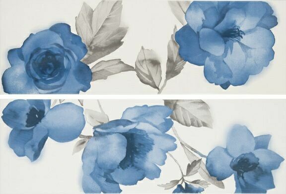Купить Marazzi Colourline White/Blue Decoro 22х66,2 