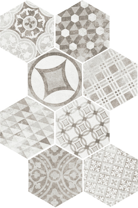 Купить Equipe Hexatile Cement Garden Grey 17,5х20 