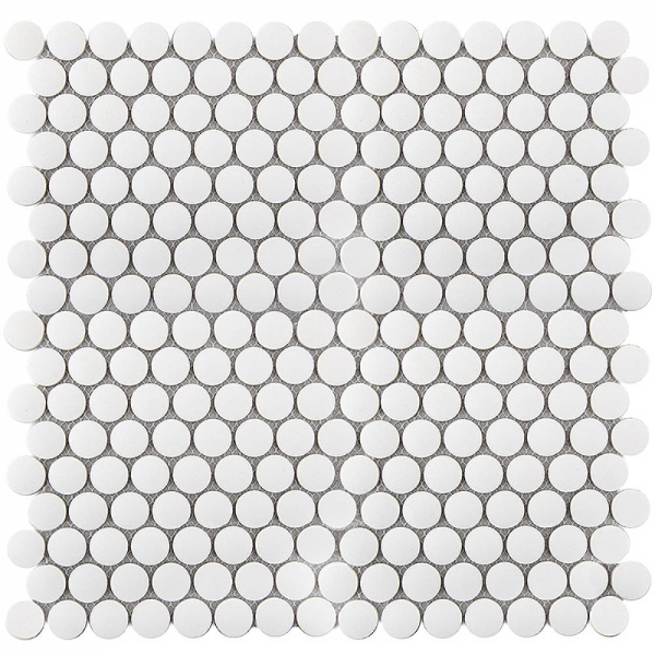 Купить Starmosaic Homework Penny Round White Matt 31,5х30,9 
