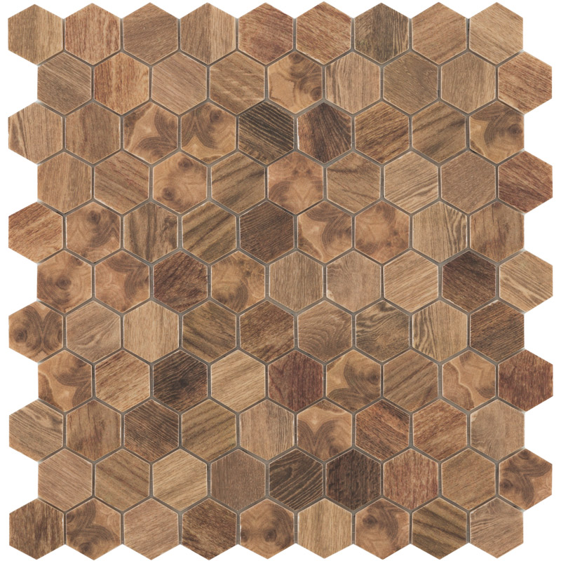 Купить Vidrepur Hex Woods № 4700 (на сетке) под заказ 31,7х30,7 