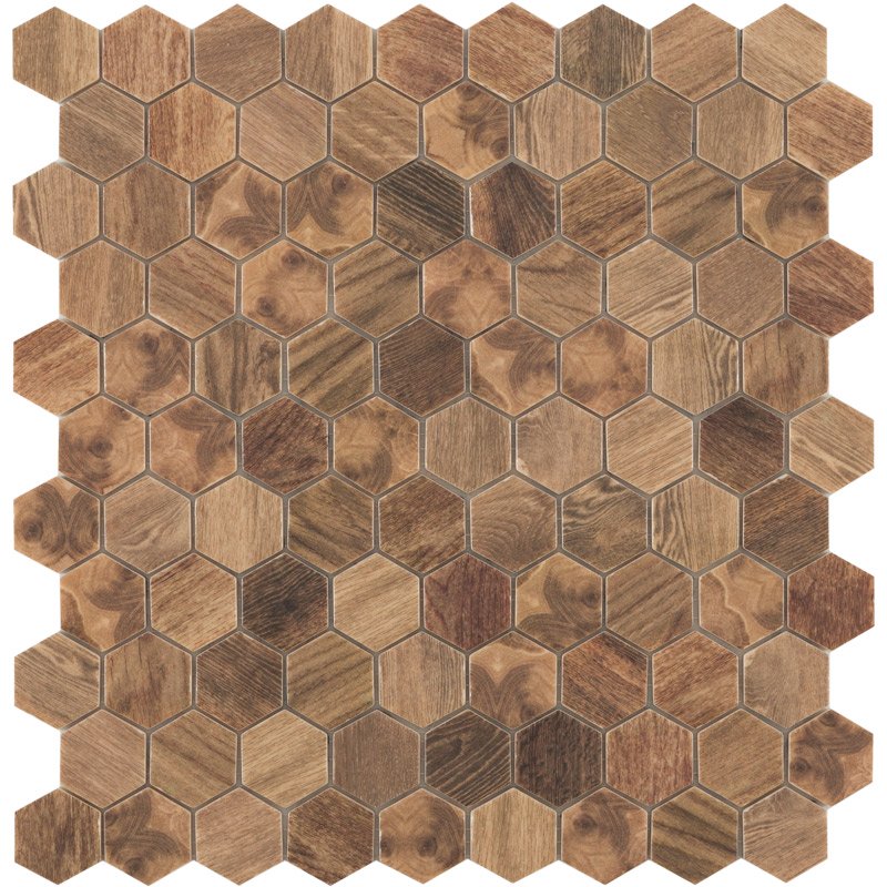 Купить Vidrepur Hex Woods № 4700 (на сетке) под заказ 31,7х30,7 