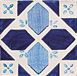 Купить Cevica Provenza Dec.Castellon Azul (Blanco) 13x13 