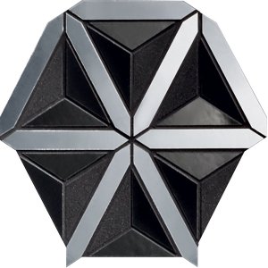 Купить Tubadzin Lucid Ms-Lucid Black 31,2x35,4 