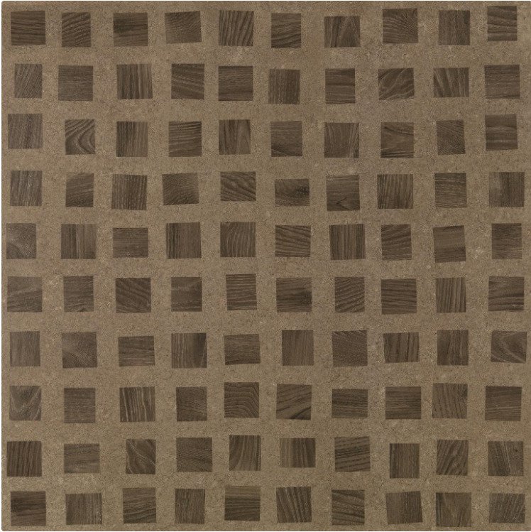 Купить Piemme Valentino Bits&Pieces Peat Brown Quad Nat Ret 60x60 