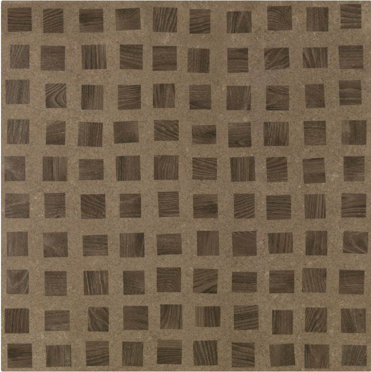 Купить Piemme Valentino Bits&Pieces Peat Brown Quad Nat Ret 60x60 