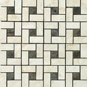 Купить FLAMINIA PIN WHEEL MOSAICO (BIANCO/ NERO) 32х32 